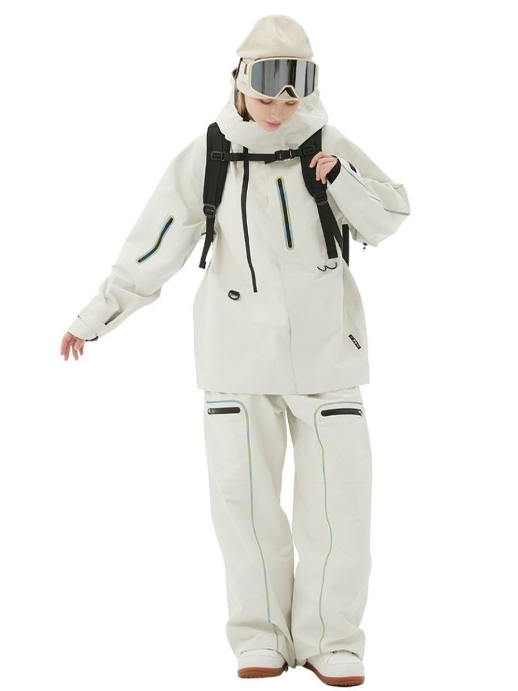 XwXwSeui Men Women 3L Shell Snow Suits