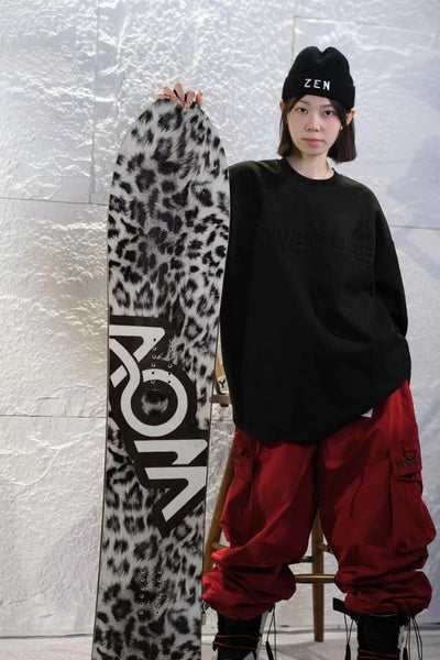 XwXwSeui Men and Women Shell Loose Solid Breathproof Snow Pullover