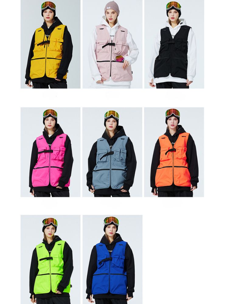 XwXwSeui Men Women Windproof Waterproof Ski Vest