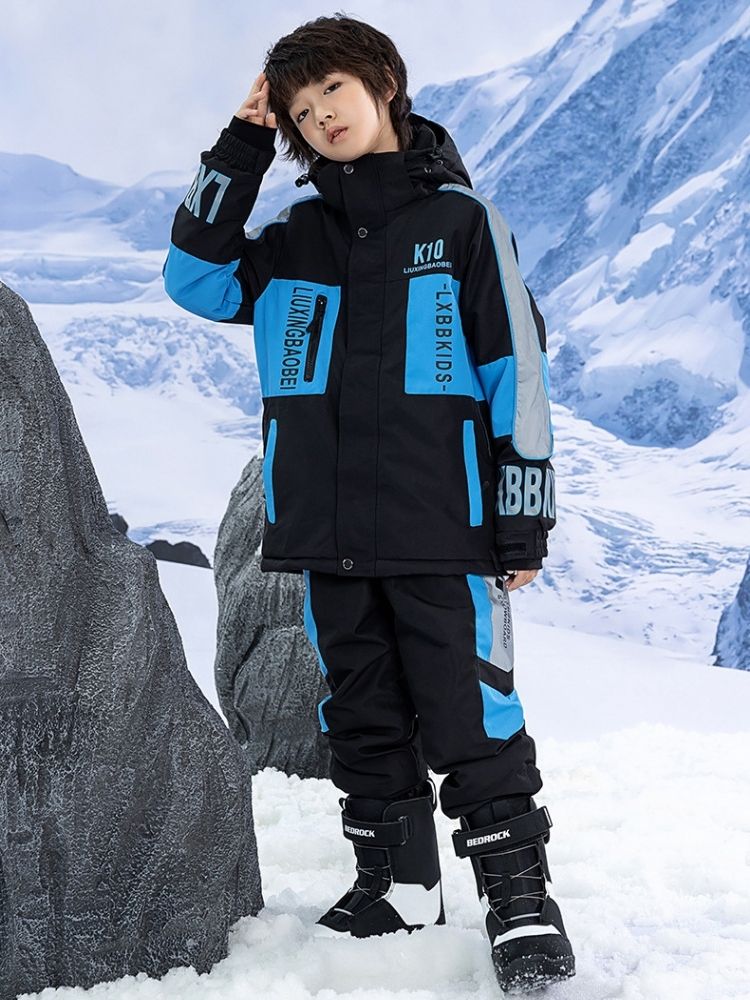 XwXwSeui Kids Reflective Insulated Snow Suits