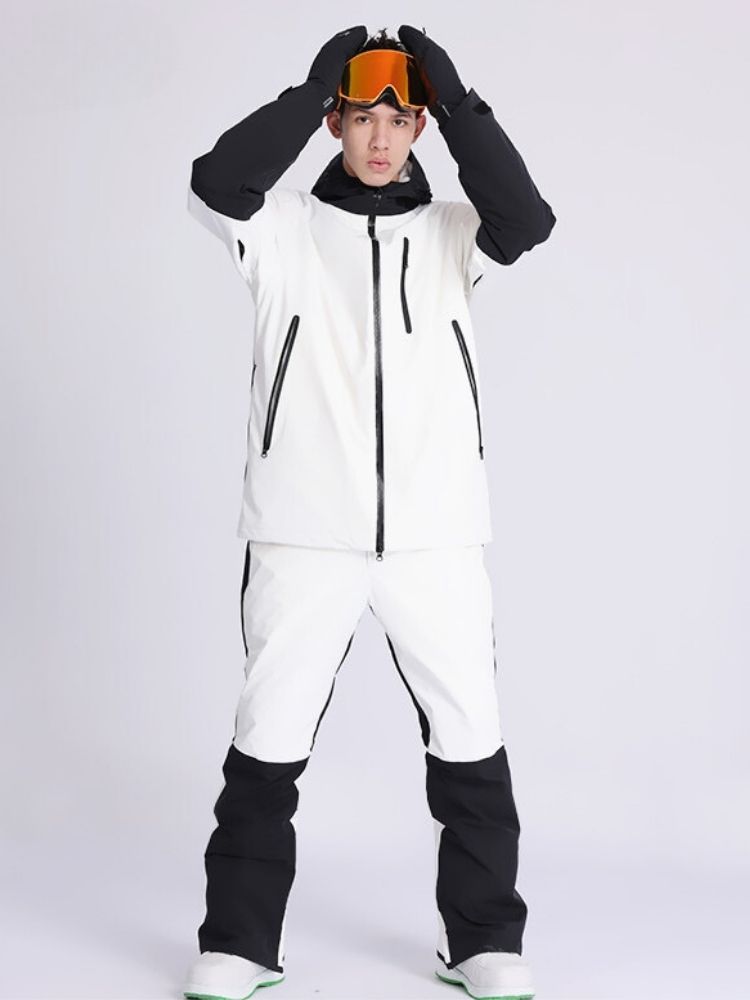 XwXwSeui Men Women Colorblock Outdoor Snow Suits