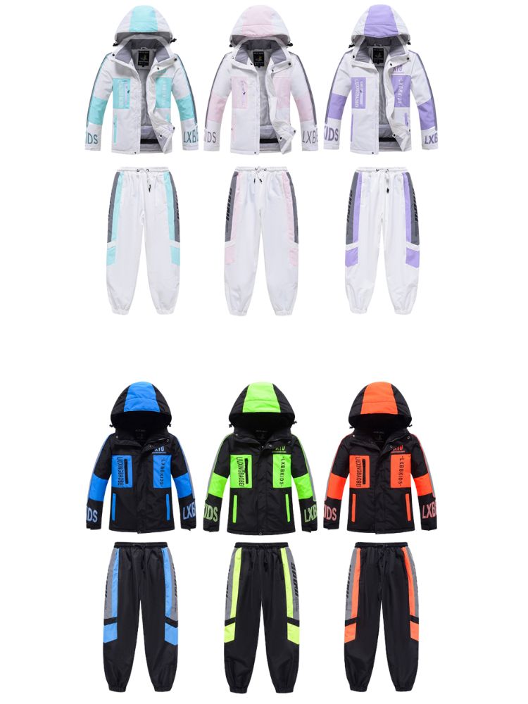 XwXwSeui Kids Reflective Insulated Snow Jacket