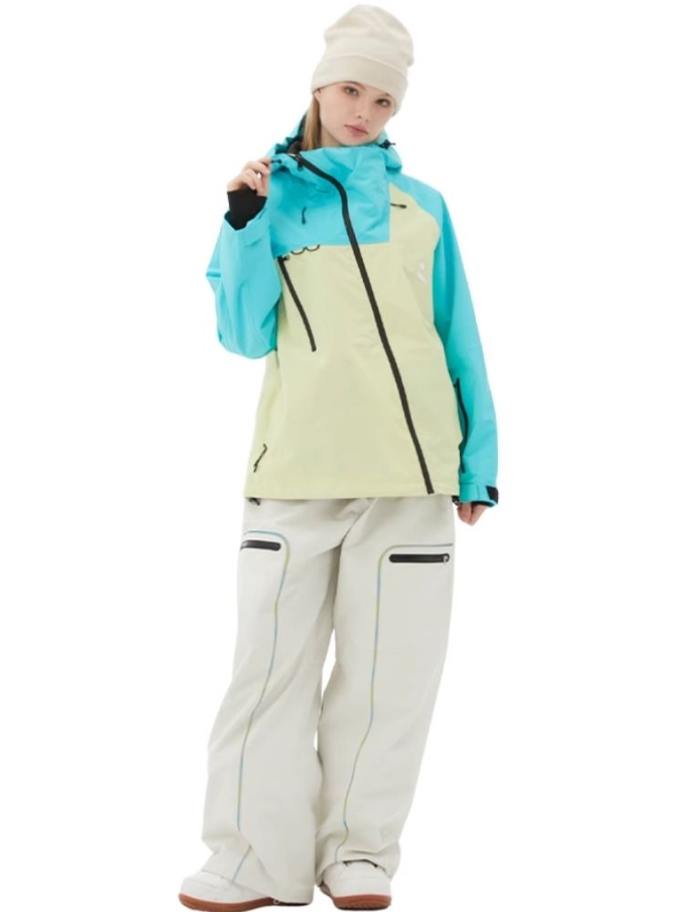 XwXwSeui Men Women 3L Shell Freestyle Snow Jacket