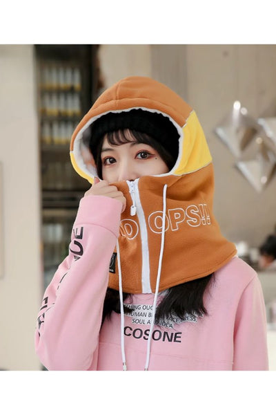 XwXwSeui Men Women Catoon Rabbit Snow Helmet Hood