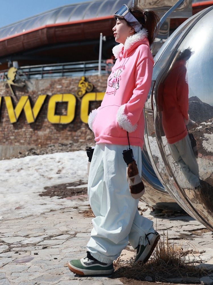 XwXwSeui Men Women Baggy Hip-Hop Ski Pants