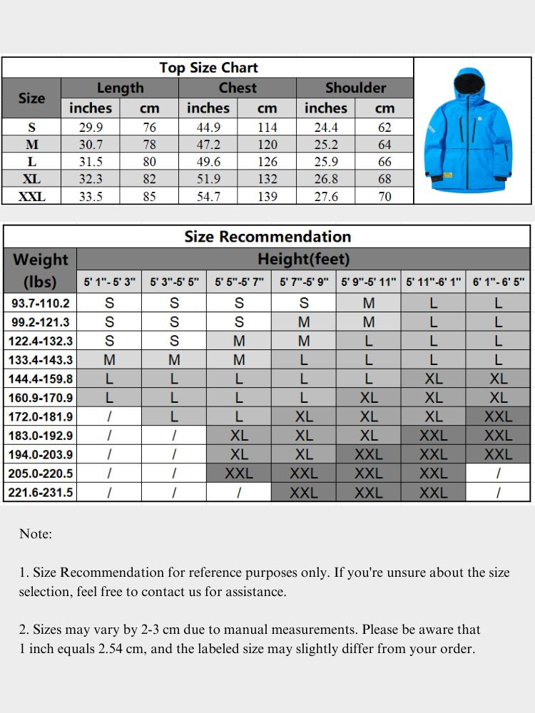 XwXwSeui Men Insulated Waterproof Women Snow Jacket