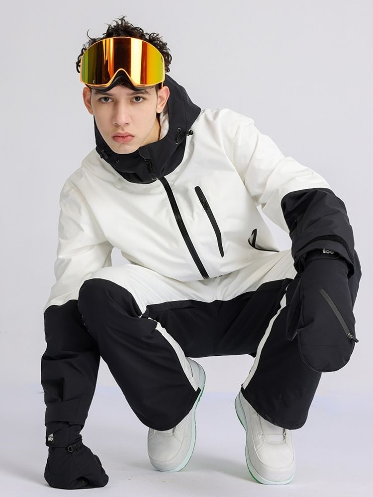 XwXwSeui Men Women Colorblock Outdoor Snow Suits