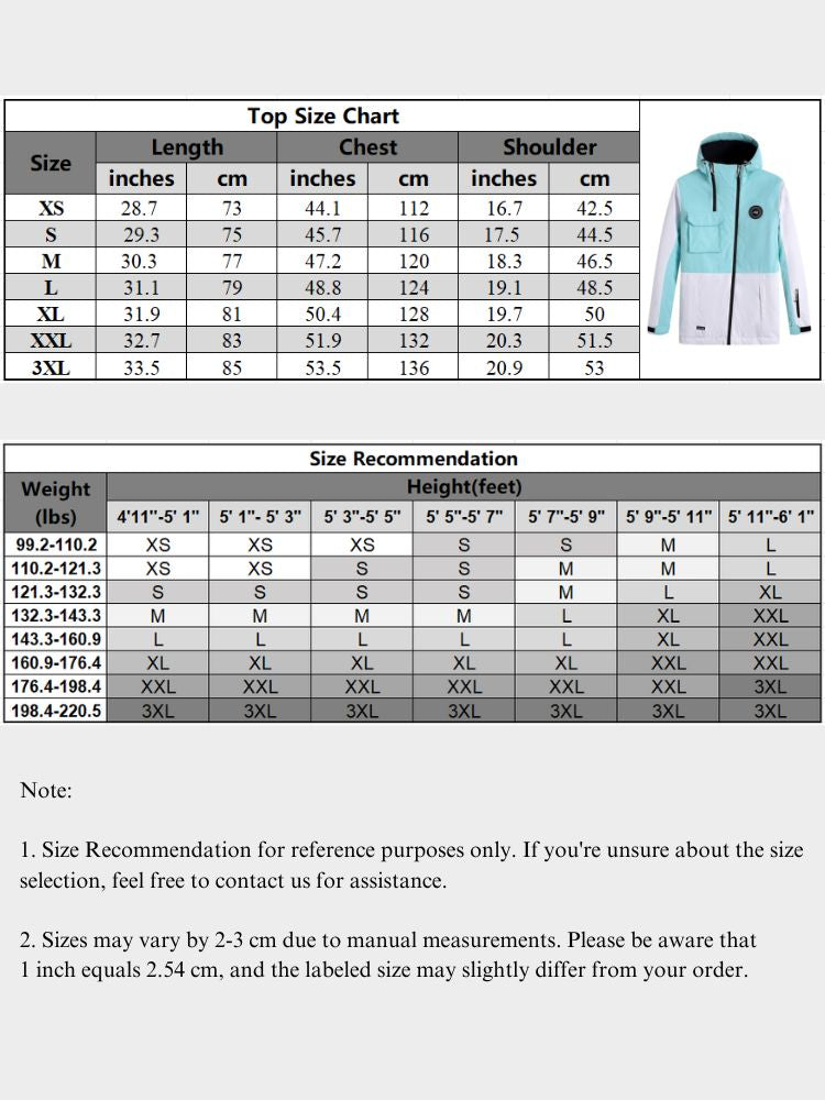 XwXwSeui Men Women Insulated Hooded Snow Jacket