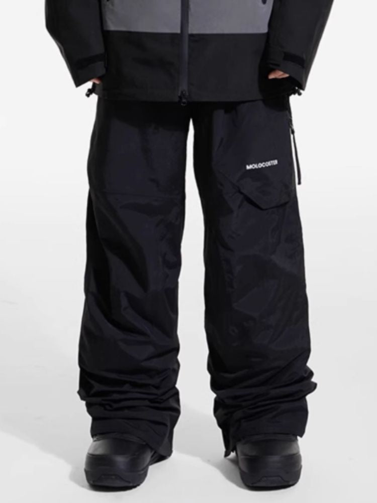 XwXwSeui Men Women 3L Shell Baggy Ski Pants