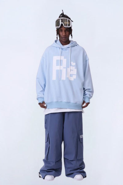 XwXwSeui Women Men Loose Single Board Double Board Are Trendy Ski Suits