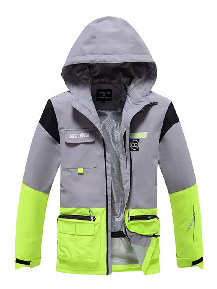 XwXwSeui Men Women Windproof Hooded Snow Jacket