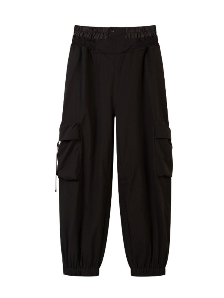 XwXwSeui Men Women Shell Baggy Ski Pants