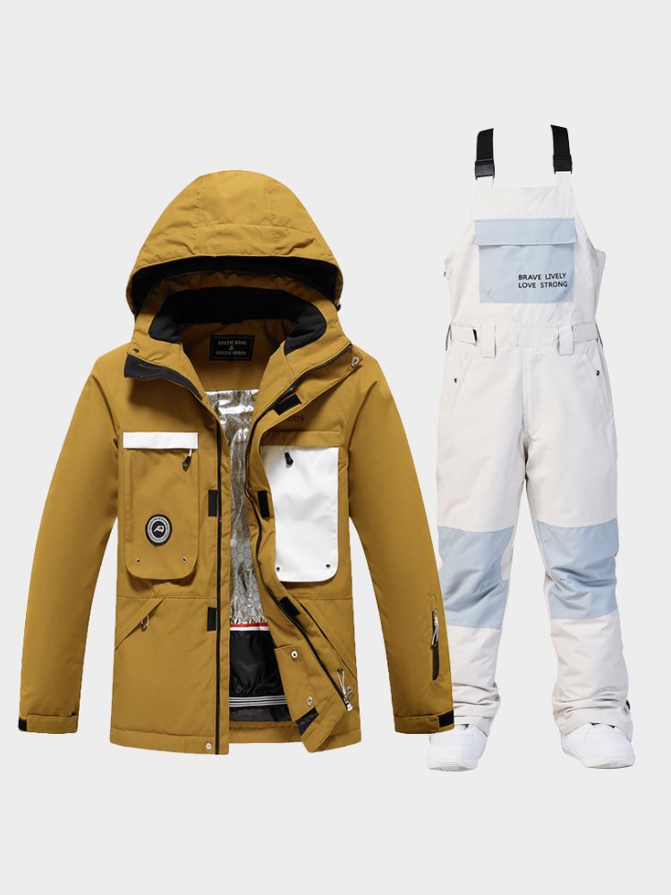 XwXwSeui Men Women Outdoor Windproof Snow Suits