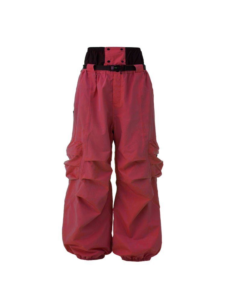 XwXwSeui Men Women Baggy Cargo Ski Pants