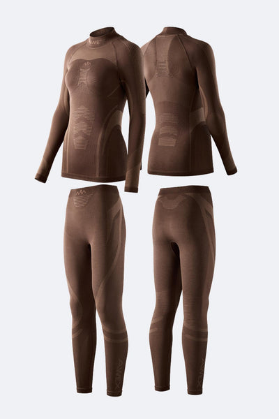 NANEND Women's Fleeced Skiing Base Layer