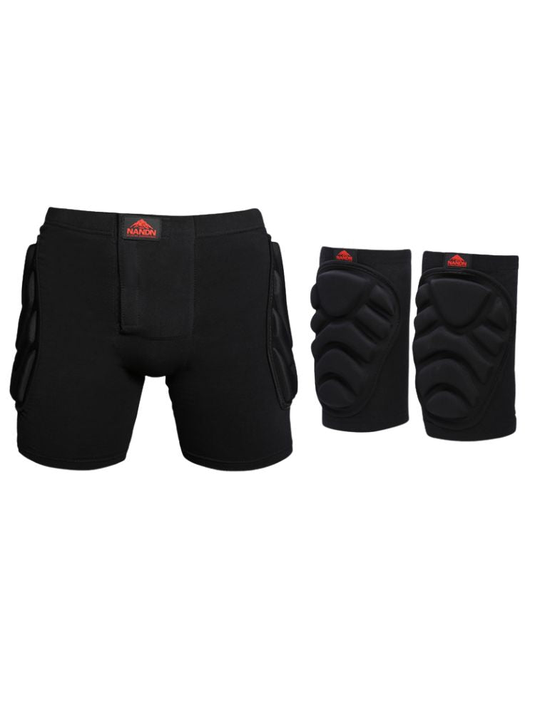 XwXwSeui Men Women Lightweight Drop-resistant Snow Shorts & Knee Pads