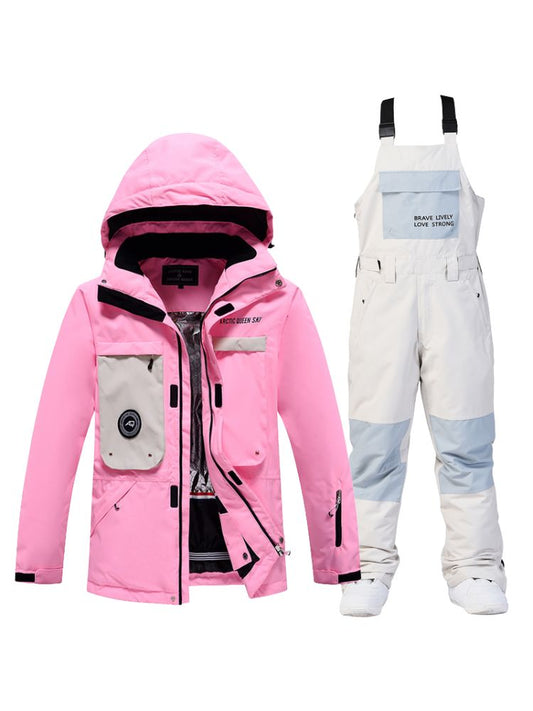 XwXwSeui Men Women Outdoor Windproof Snow Suits