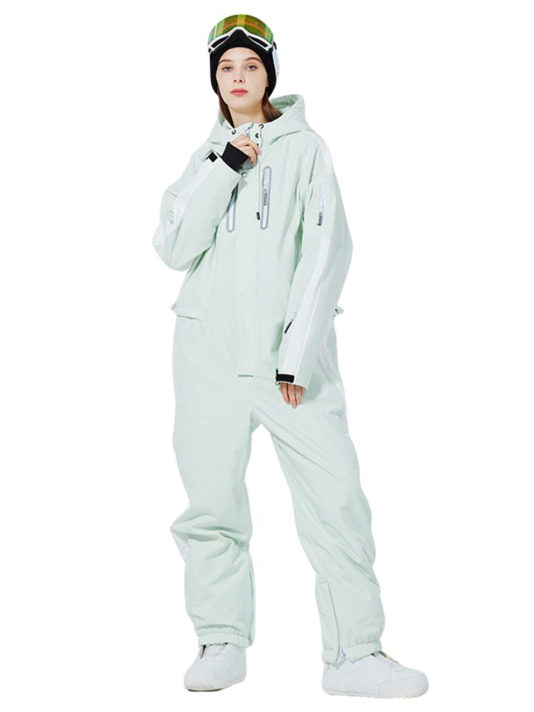 XwXwSeui Men Women Insulated Waterproof Ski Jumpsuit