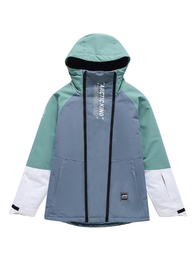 XwXwSeui Men Women Insulated Hooded Snow Jacket