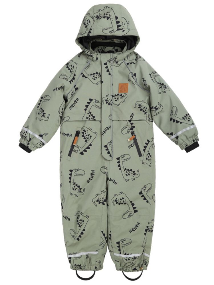 XwXwSeui Kids Insulated Animals Graphic Ski Jumpsuit