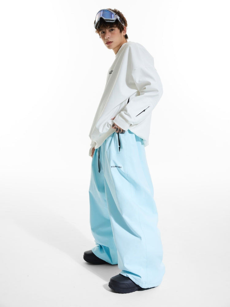 XwXwSeui Men Women Hip Hop Baggy Ski Pants