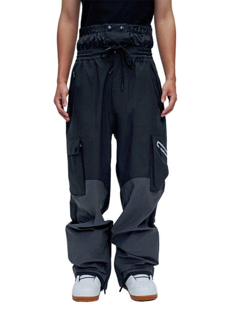 XwXwSeui Men Women 3L Shell Loose Ski Pants