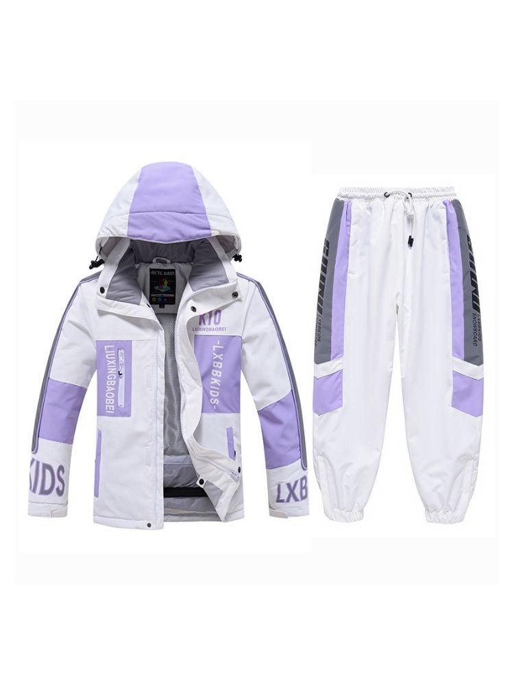 XwXwSeui Kids Reflective Insulated Snow Suits