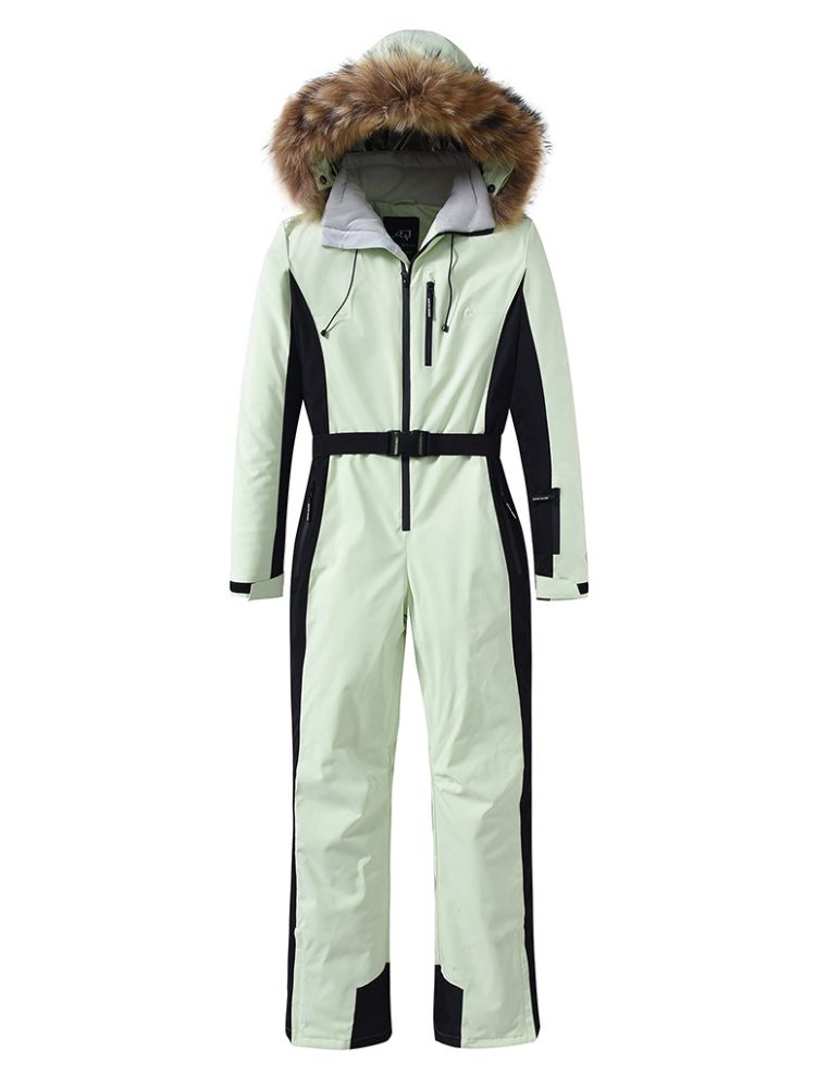 XwXwSeui Men Women Insulated Hood Ski Jumpsuits