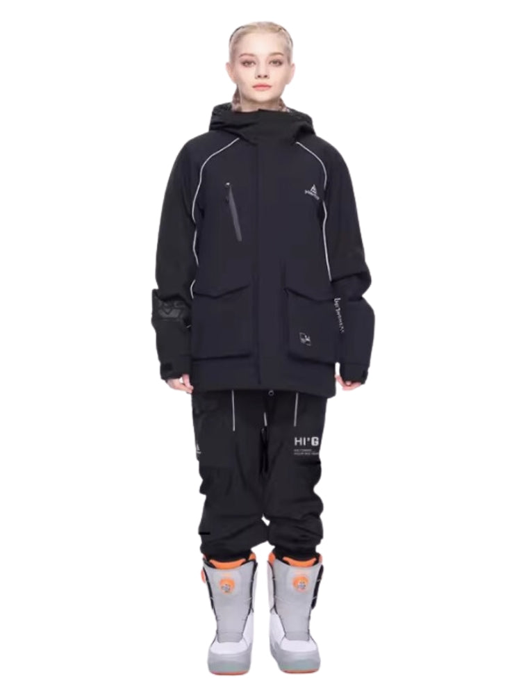 XwXwSeui Men Women Zipper Outdoor Snow Suits