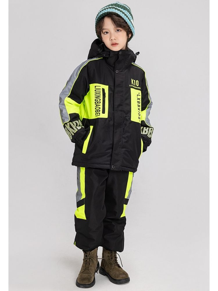 XwXwSeui Kids Reflective Insulated Snow Suits