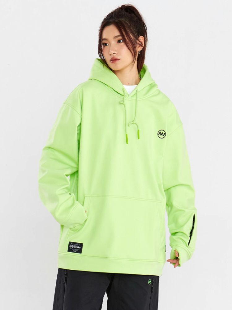 XwXwSeui Men Women Fleece Hoodie Loose Ski Sweatshirt