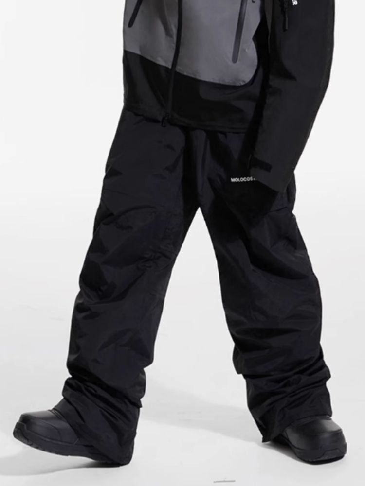 XwXwSeui Men Women 3L Shell Baggy Ski Pants