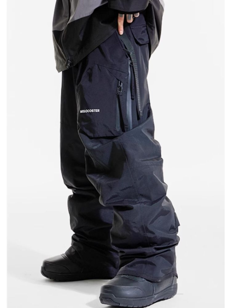 XwXwSeui Men Women 3L Shell Baggy Ski Pants