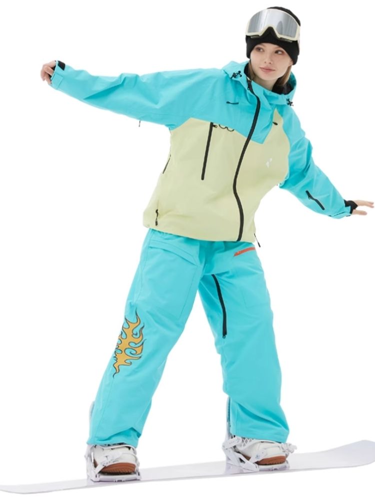 XwXwSeui Men Women 3L Shell Freestyle Snow Jacket