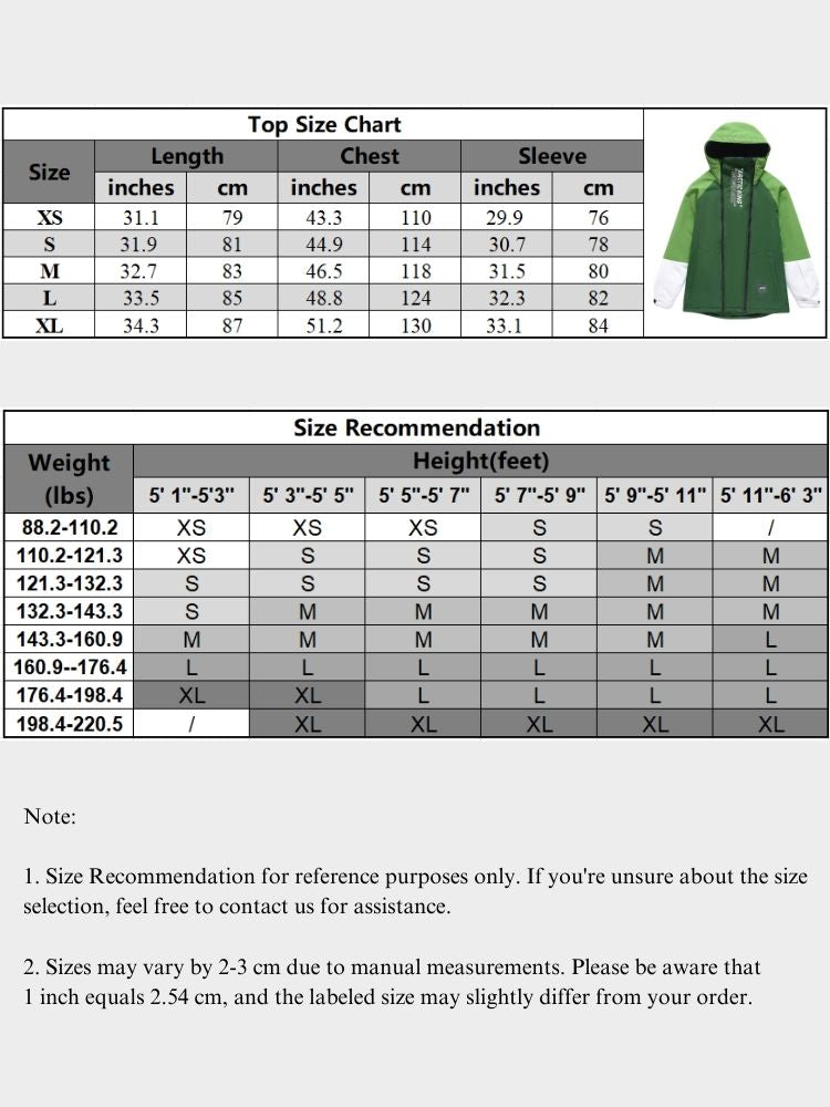 XwXwSeui Men Women Insulated Hooded Snow Jacket