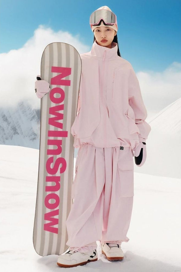 XwXwSeui Men Women 3L Oversize Hooded Snow Suits