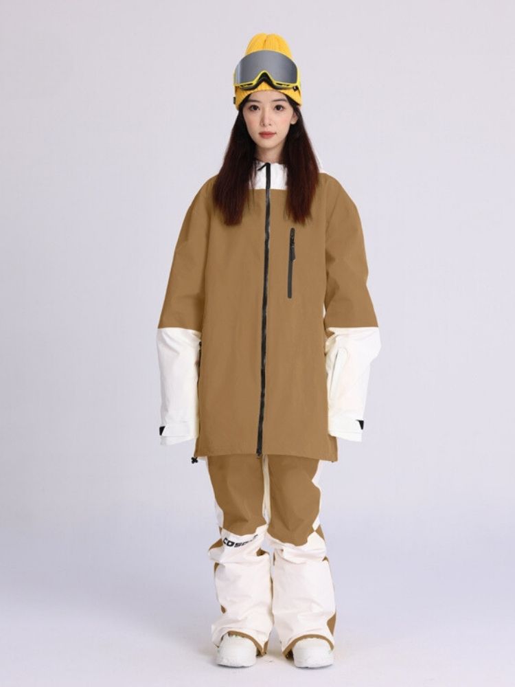 XwXwSeui Men Women Colorblock Outdoor Snow Suits