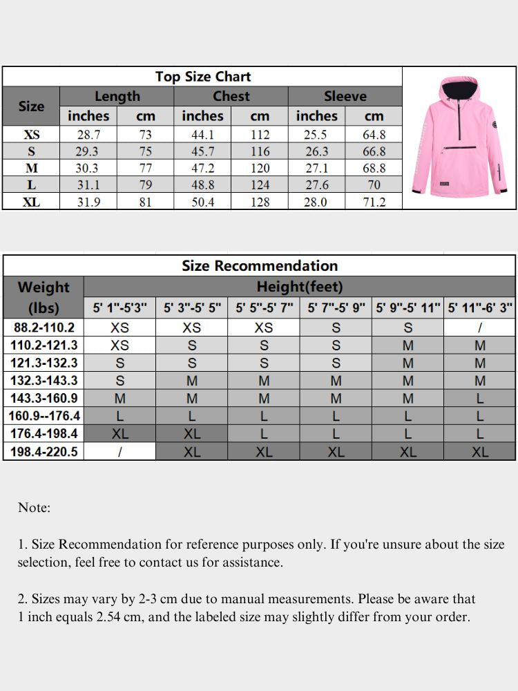 XwXwSeui Men Women Hooded Snow Jacket