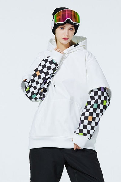 XwXwSeui Men Women Fleece Hoodie Ski Sweatshirt