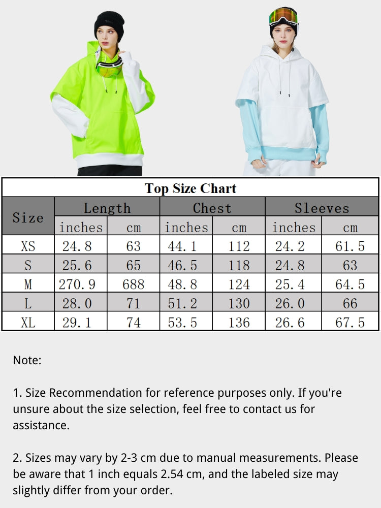 XwXwSeui Men Women Fleece Hoodie Ski Sweatshirt