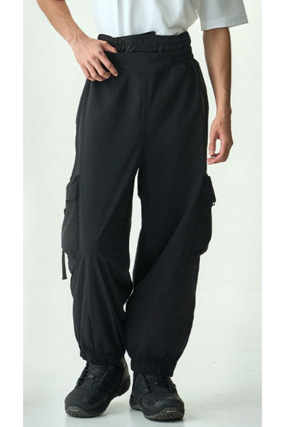 XwXwSeui Men Women Shell Baggy Ski Pants