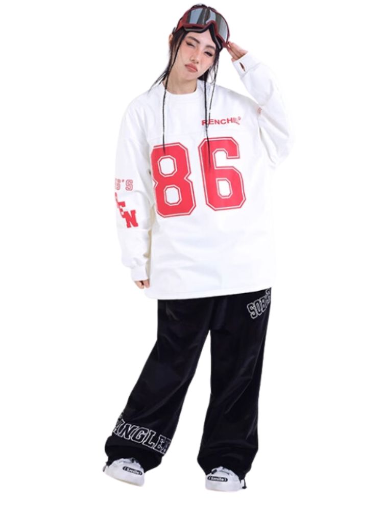 XwXwSeui Women Men Fashionable Loose Single Double Board Hip-Hop Style Sweater