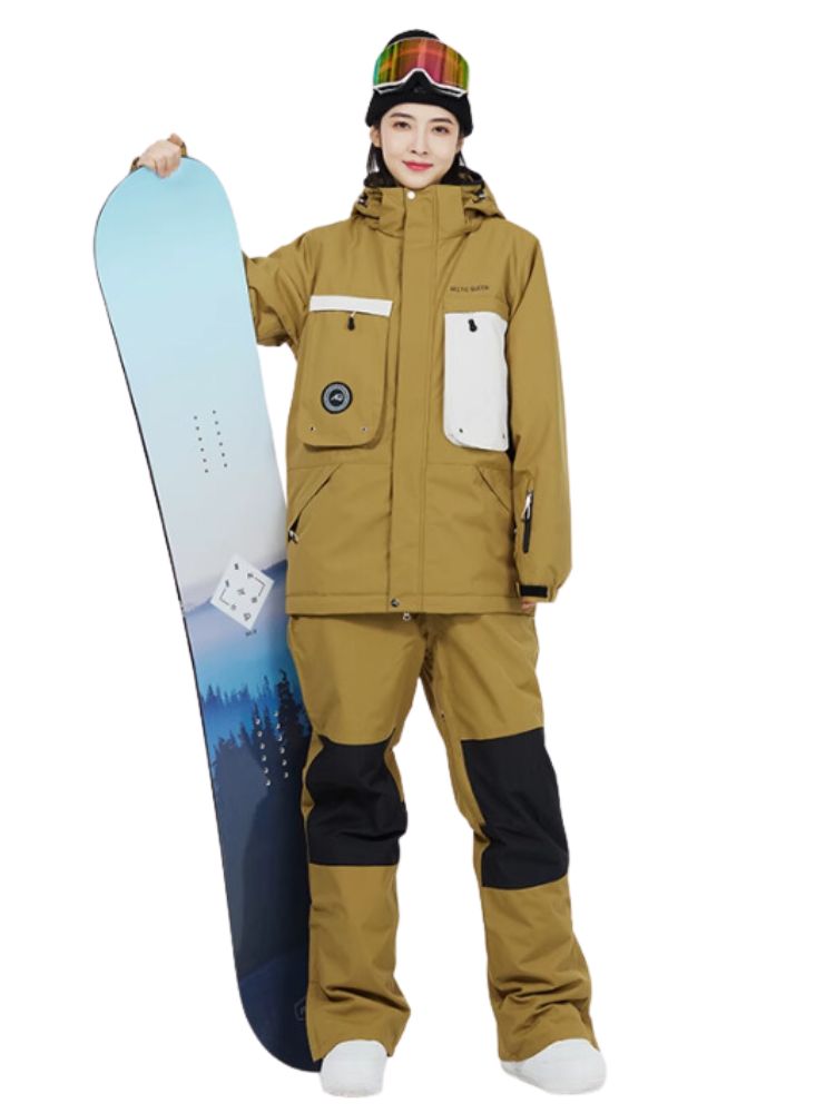 XwXwSeui Men Women Outdoor Windproof Snow Suits