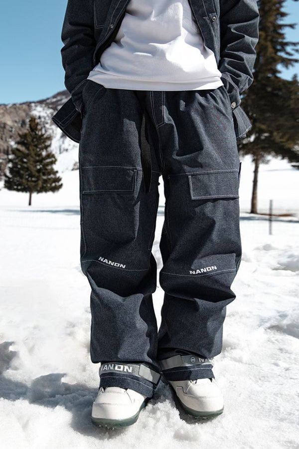 XwXwSeui Men Women Baggy Style Cowboys Ski Pants