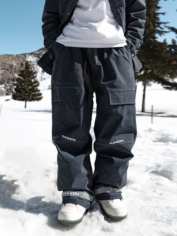 XwXwSeui Men Women Baggy Style Cowboys Ski Pants