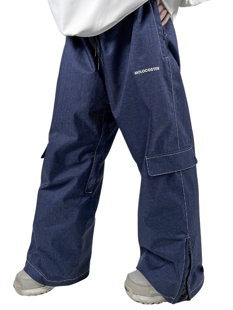 XwXwSeui Men Women Jeans Insulated Baggy Ski Pants