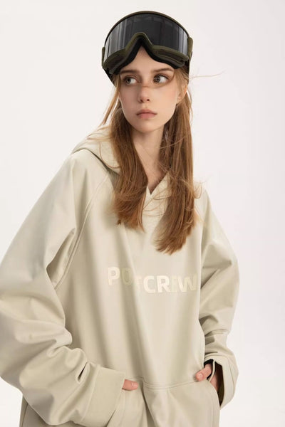 XwXwSeui Men Women Loose Baggy Ski Sweatshirt