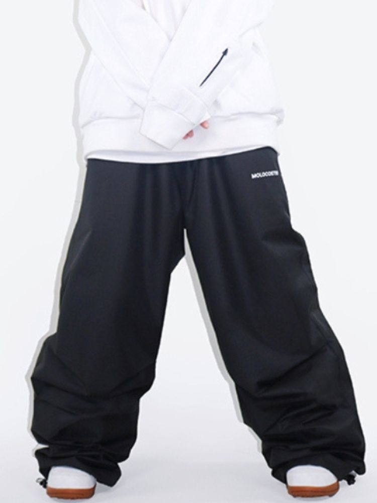 XwXwSeui Men Women 3L Fleeced Baggy Ski Pants