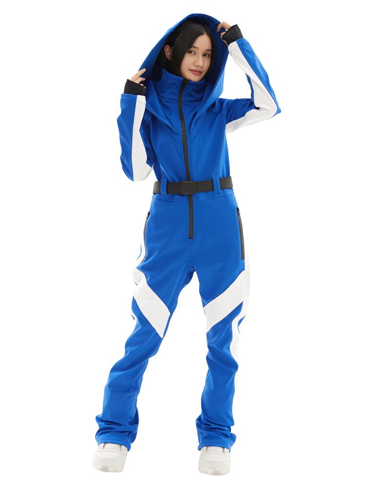 XwXwSeui Women Snowboard Thickened Hood Ski Jumpsuits