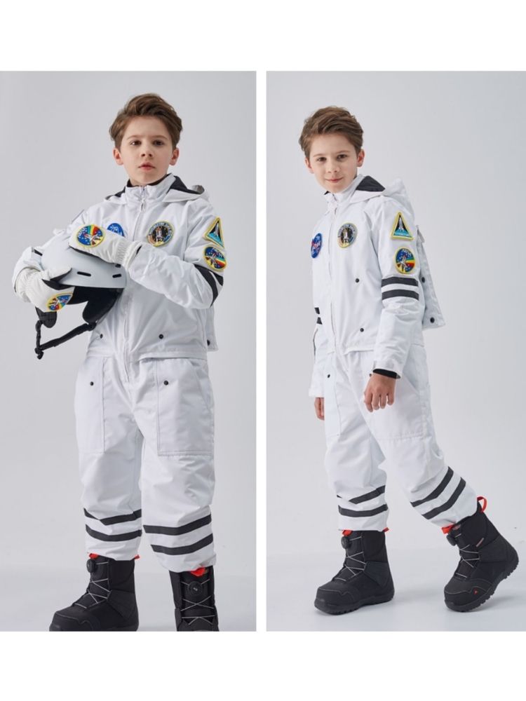 XwXwSeui Kids Insulated NASA Space Ski Jumpsuit